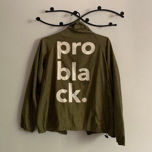 Pro-black Windbreaker (With Hood)